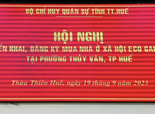 Cotana Capital làm việc với Bộ chỉ huy Quân sự tỉnh Thừa Thiên Huế về Nhà ở xã hội